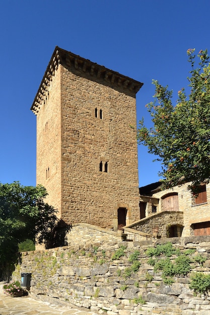 Defensive tower and prison of Oto, Huesca province, Aragon, Spain