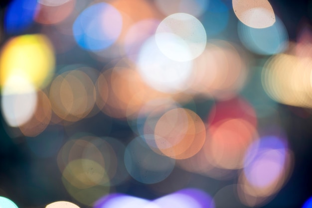 defocused bokeh lights