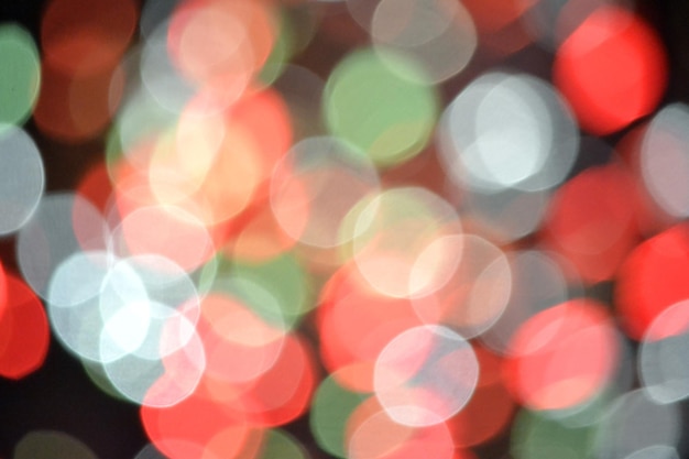 Defocused fireworks on a sky