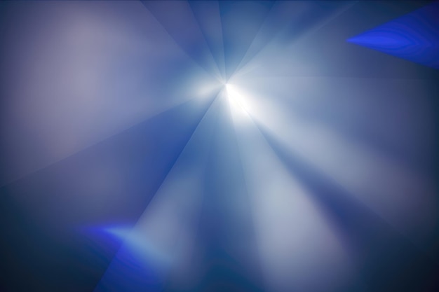 Photo defocused navy blue background with rays from the corner of the prism light generative ai