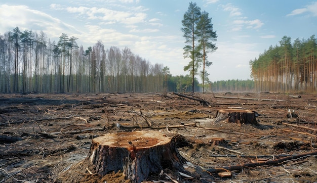 Deforestation A Landscape of Lost Trees