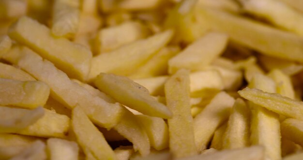 defrosting potatoes cut into thin slices