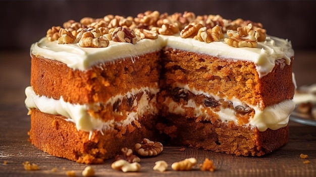 Delectable Carrot Cake with Cream Cheese Frosting