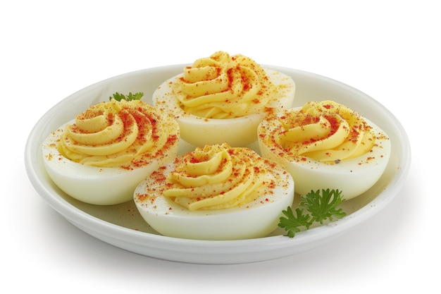 Delectable Deviled Eggs on Transparent Background