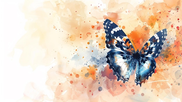 Photo delicate beauty butterflies background serene wallpaper design perfect for banners posters