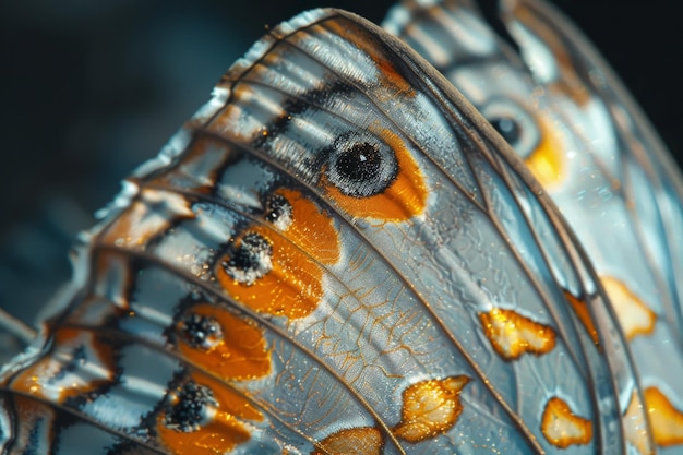 Photo delicate beauty of butterfly wing texture