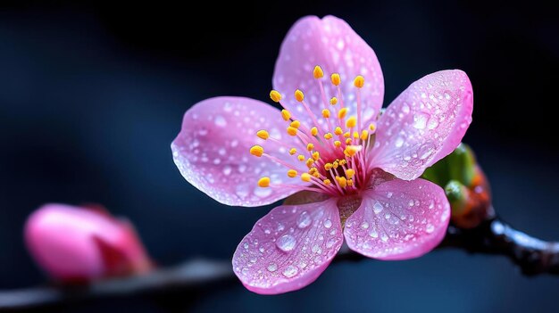 Photo delicate blooming cherry blossom tree spring floral pink delicate beauty nature serene japanese transience renewal natural spectacle