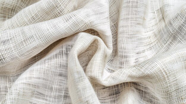 Delicate cloth material with a white woven pattern