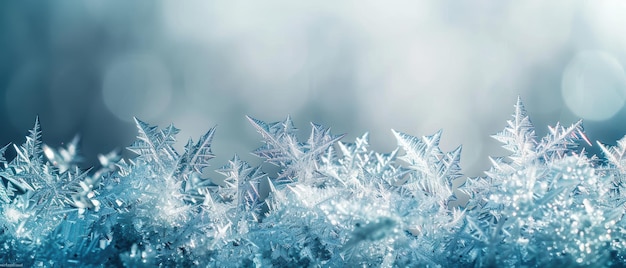 Delicate Frost Patterns on a Winter Morning