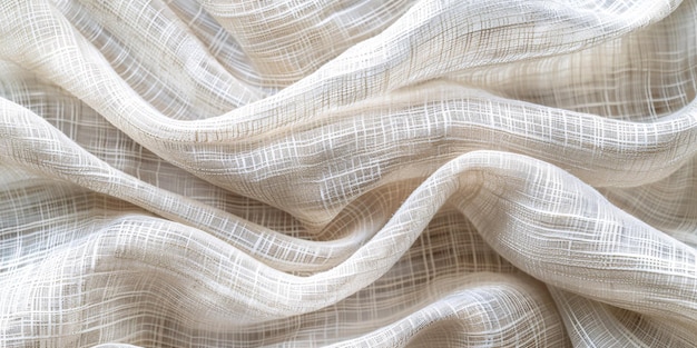 Delicate natural material with a white woven appearance