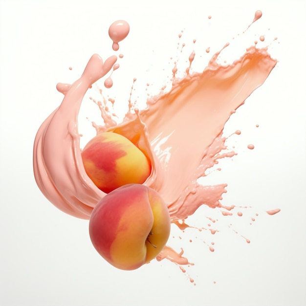 Delicate Peach Color Splash