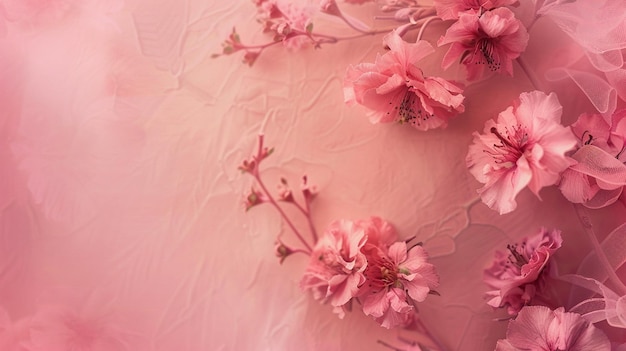 Delicate Pink Floral Pattern Background Feminine and Elegant