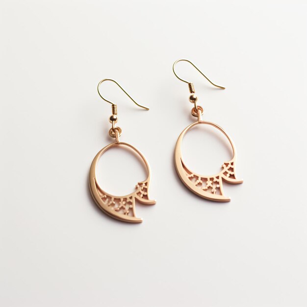 Delicate Ramadan crescent star earrings