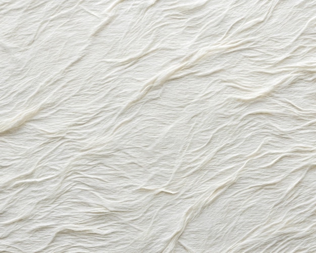 Delicate White Paper Texture with Visible Fibers