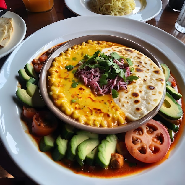 Delicioso Prato De Comida Brasileiro