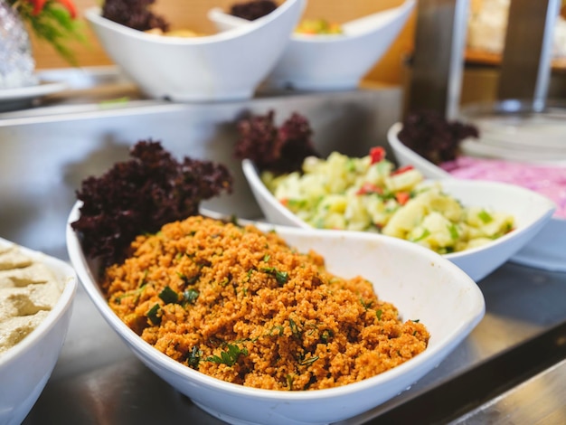 Delicious appetizers in the restaurant