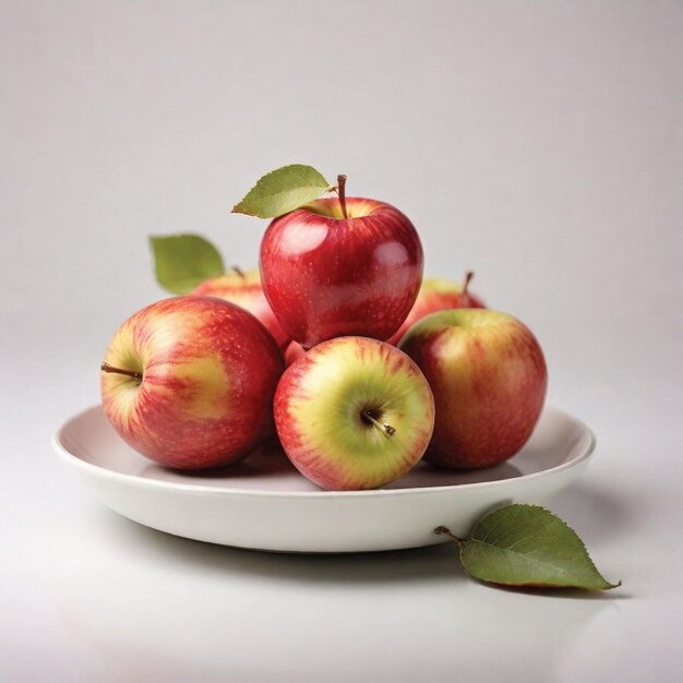 delicious Apple fruit on a plate