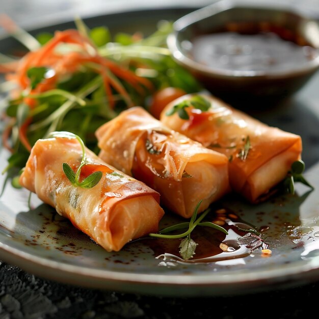 Delicious Asian Chicken Spring Rolls Crispy Flavorful Delights