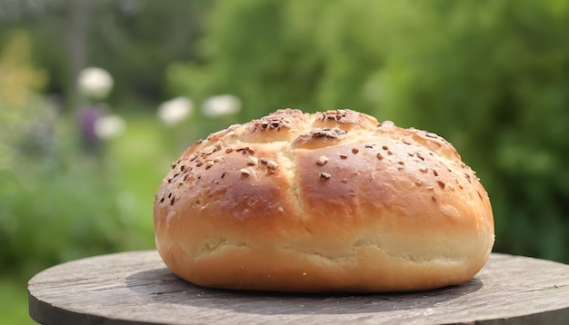 a delicious baked bun