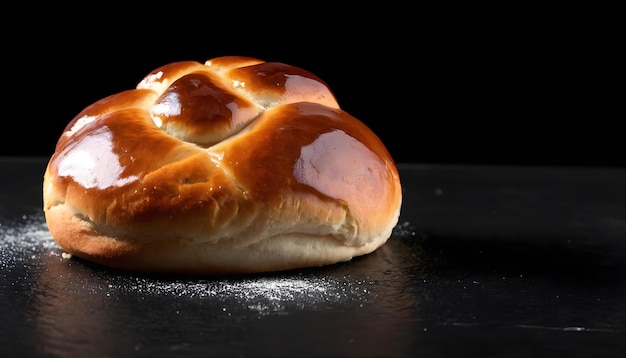 a delicious baked bun