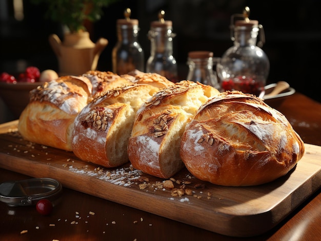 Delicious bakery bread photo