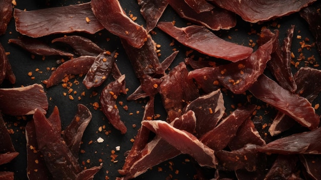 Delicious Biltong Meat Product Horizontal Background