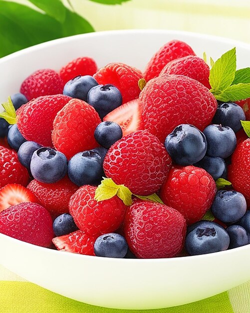 Delicious blackberries blueberries and raspberries Delicious fresh fruits and vegetables