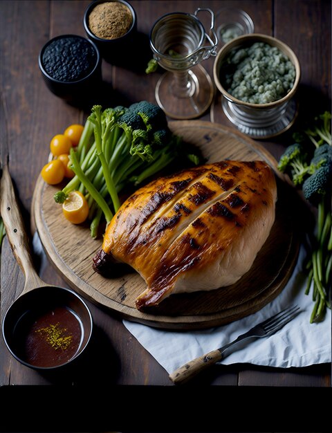 Delicious Brazilian Food Top View Composition