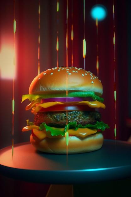 Delicious Burger Ai generative