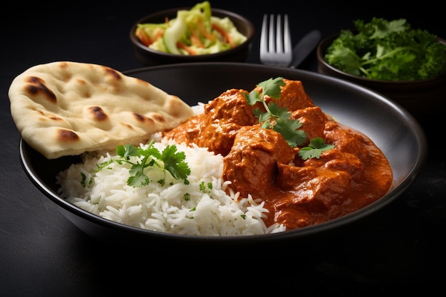 Delicious butter chicken curry a tasty dish from indian cuisine