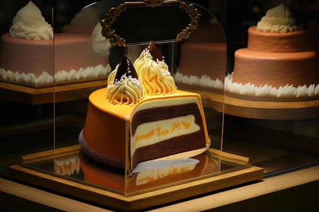 Delicious cake items are on display at the Holland bakery shop in Jakarta Indonesia on September 28 2022