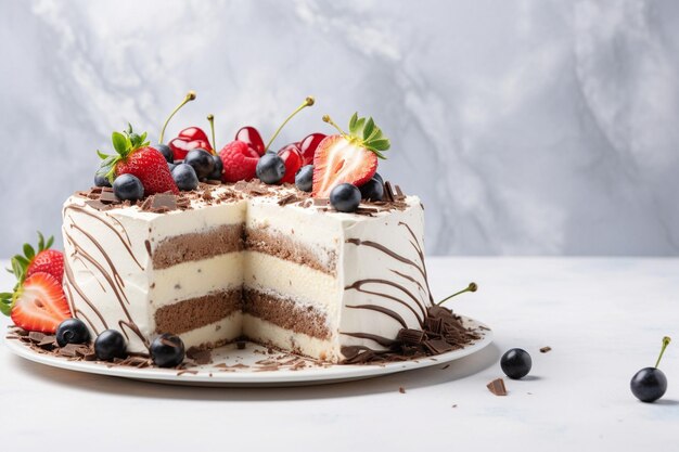 Delicious cake mockup design