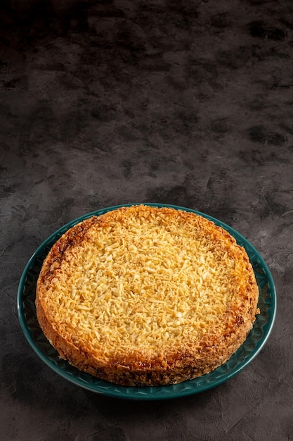 Delicious cassava cake on the table