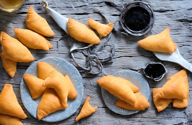 Delicious cassava empanadas made with cassava flour AI Generated