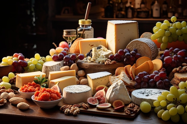 delicious cheese board