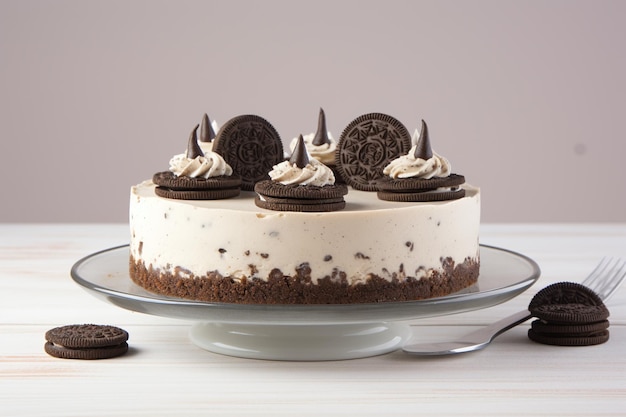 Delicious Cheesecake with Oreo Cookie Crumbs Bakery Perfection