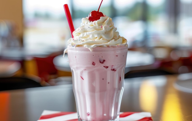 Delicious Cherry Milkshake