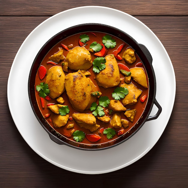 Delicious Chicken curry generative art by AI