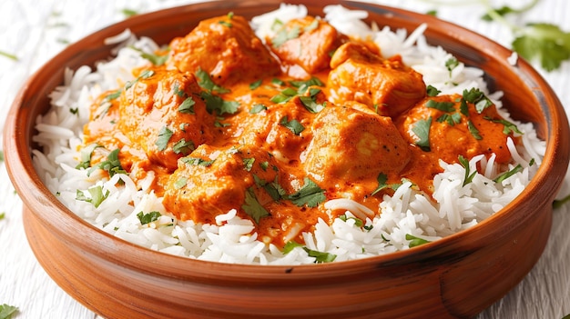 Delicious Chicken Tikka Masala with Fluffy Rice