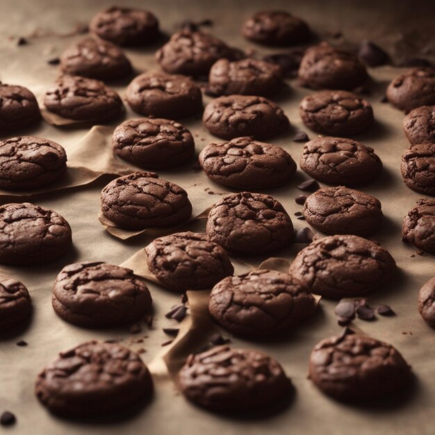 A delicious chocolate cookie photography