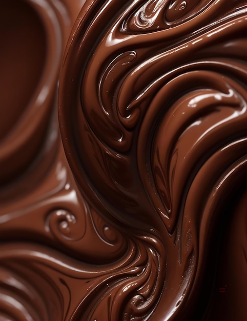 Delicious chocolate generated by AI