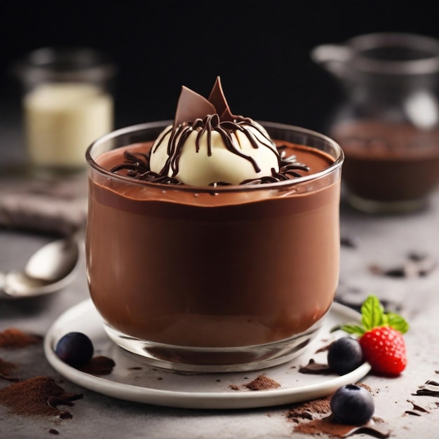 delicious chocolate pudding