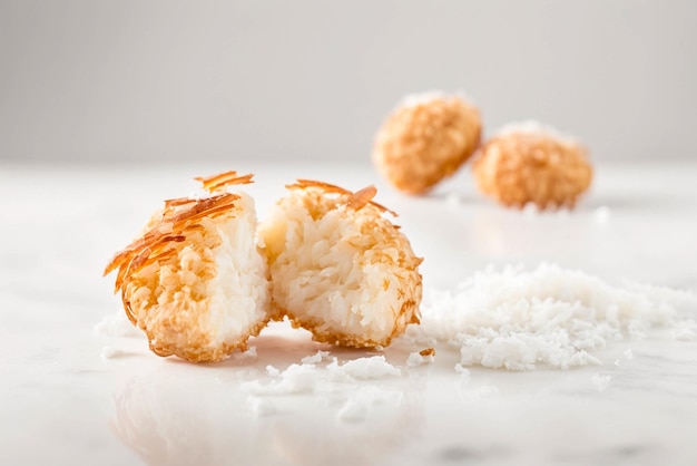 Delicious Coconut Shrimp on a table