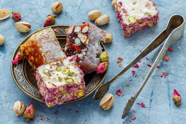 Delicious colorful Turkish delights