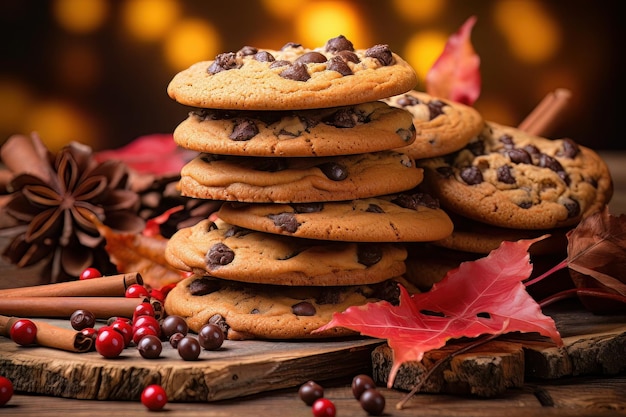 delicious cookies on table