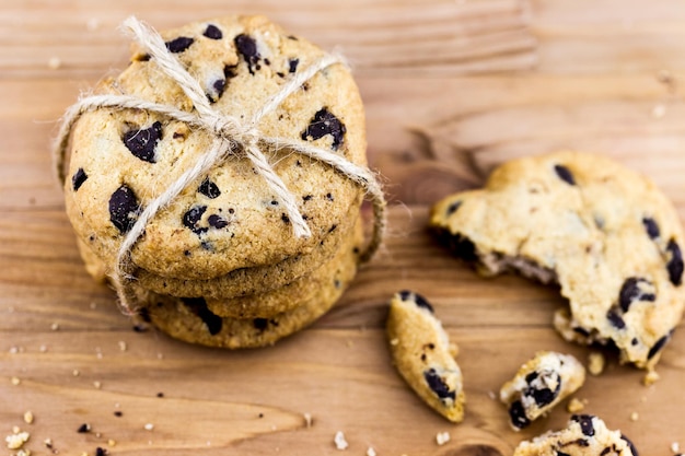 Delicious cookies tied with twine