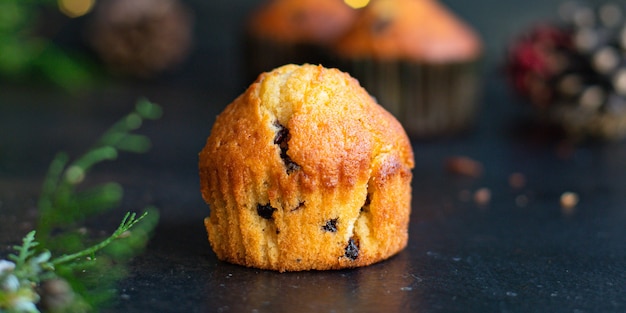 Delicious cupcake on the table