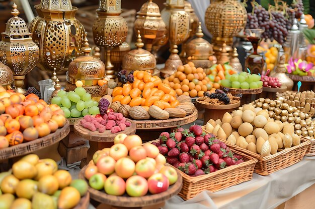 Delicious dishes for iftar party