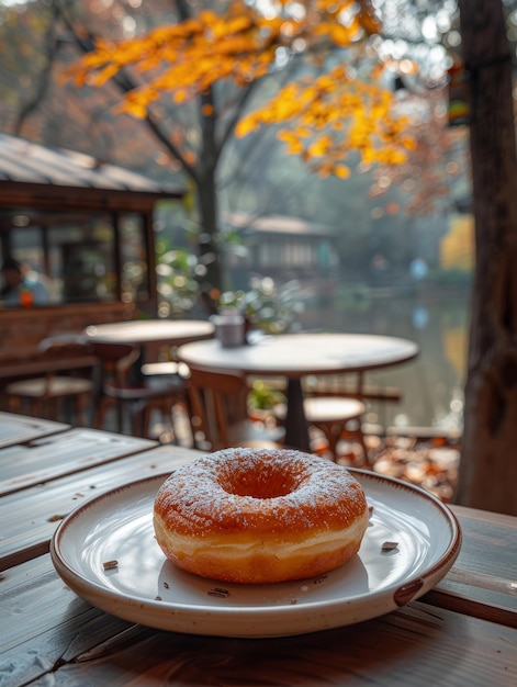 delicious doughnut on the table