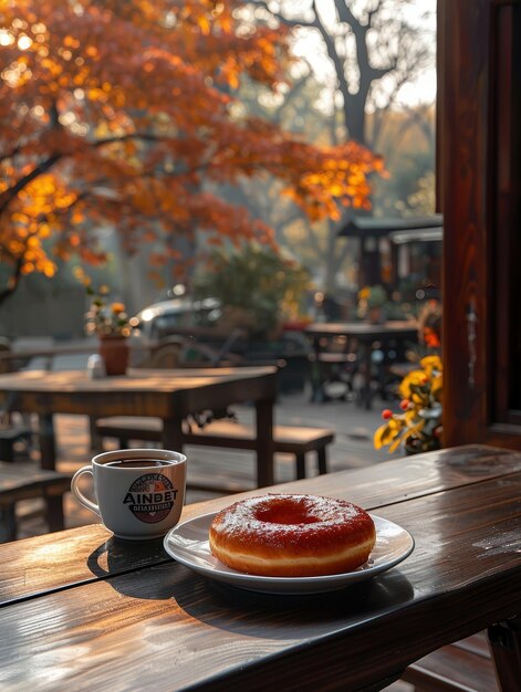 delicious doughnut on the table